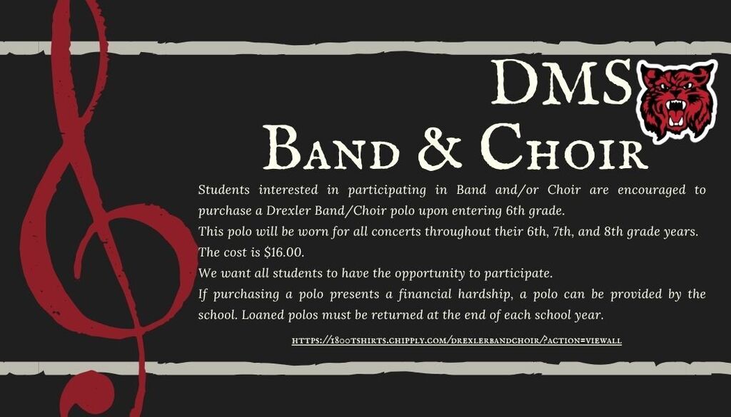 DMS Band/Choir polos