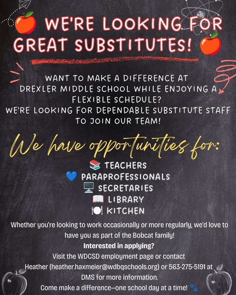 Subs wanted!