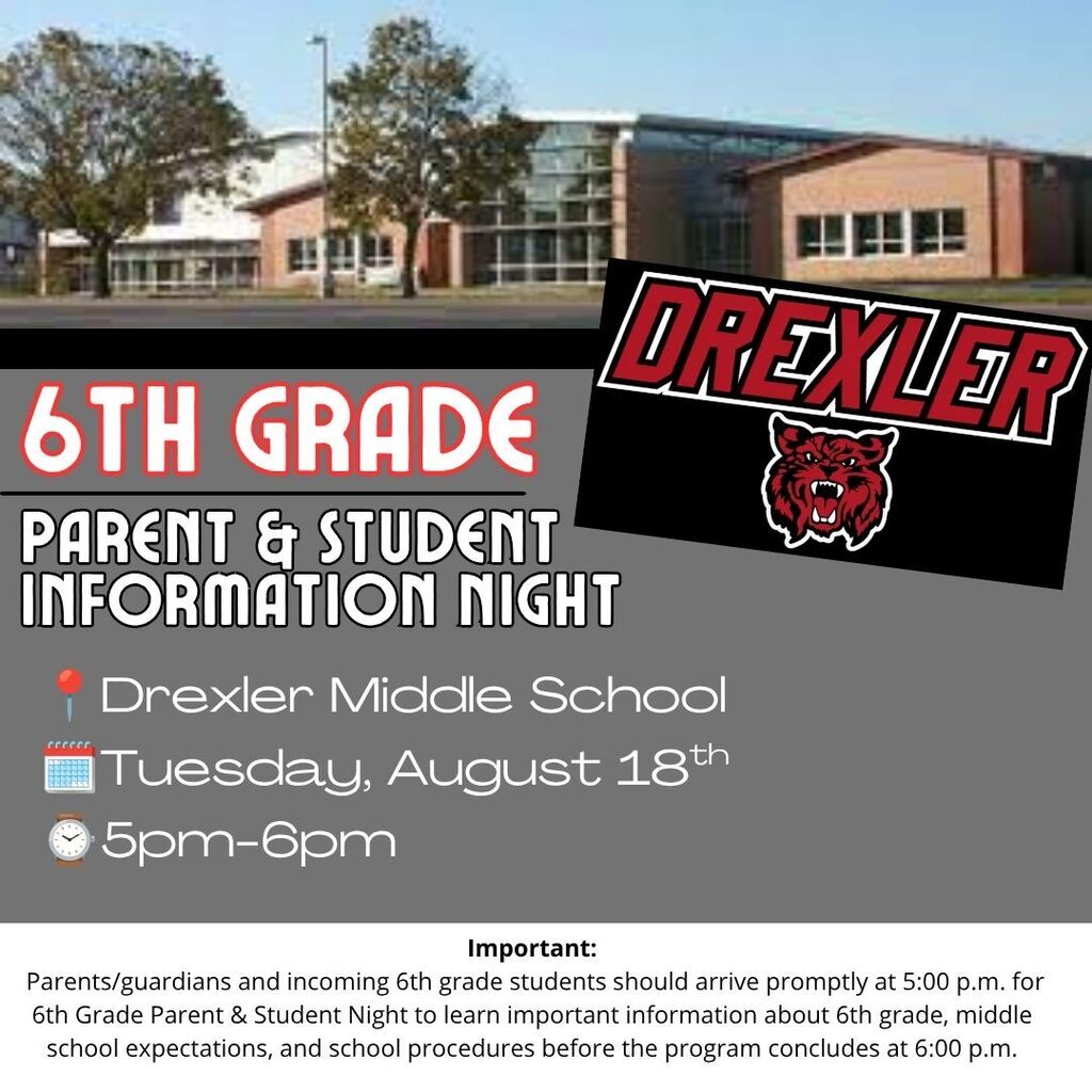 6th Grade Parent & Student Night