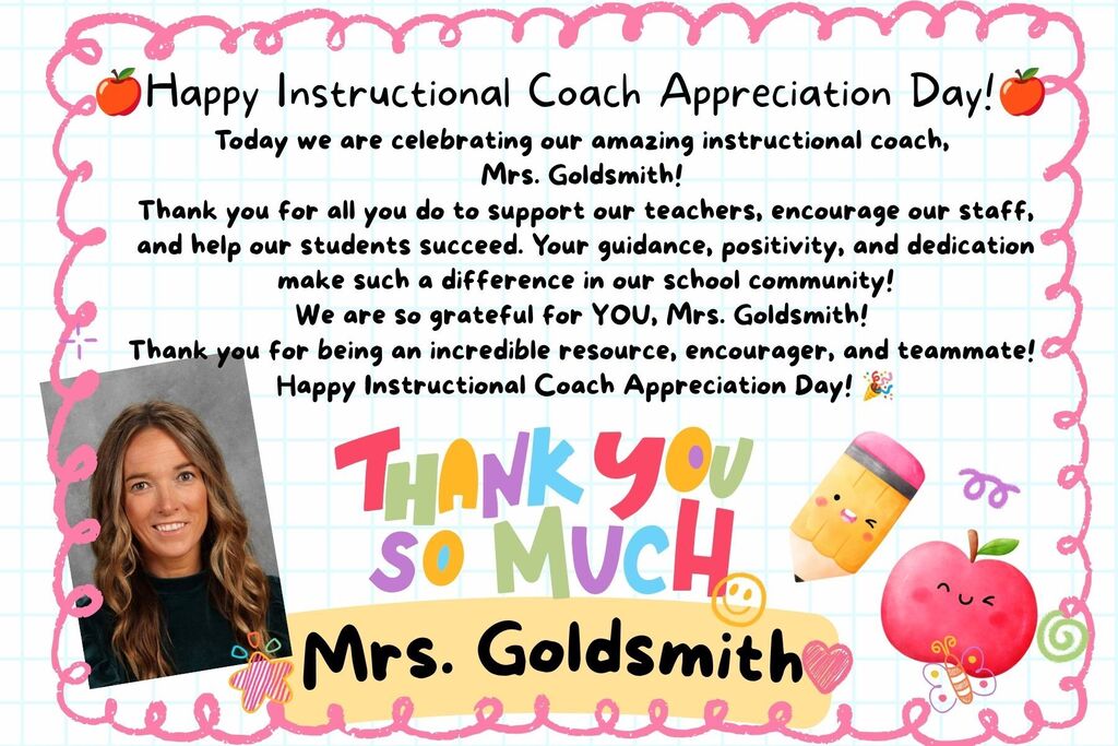 Thank you Mrs. Goldsmith!