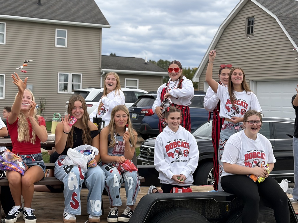Kids on a parade float