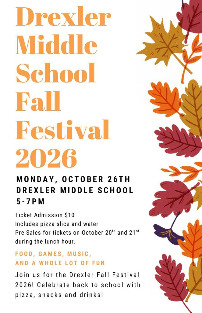 DMS Fall Festival Dance is 10/26/26