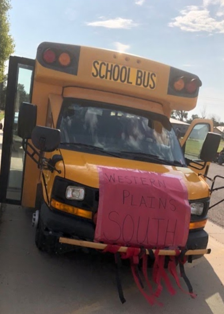 Bazine parade bus