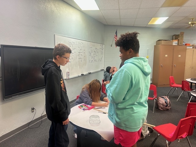 Mason and Aidan plan out the next steps for their groups model.