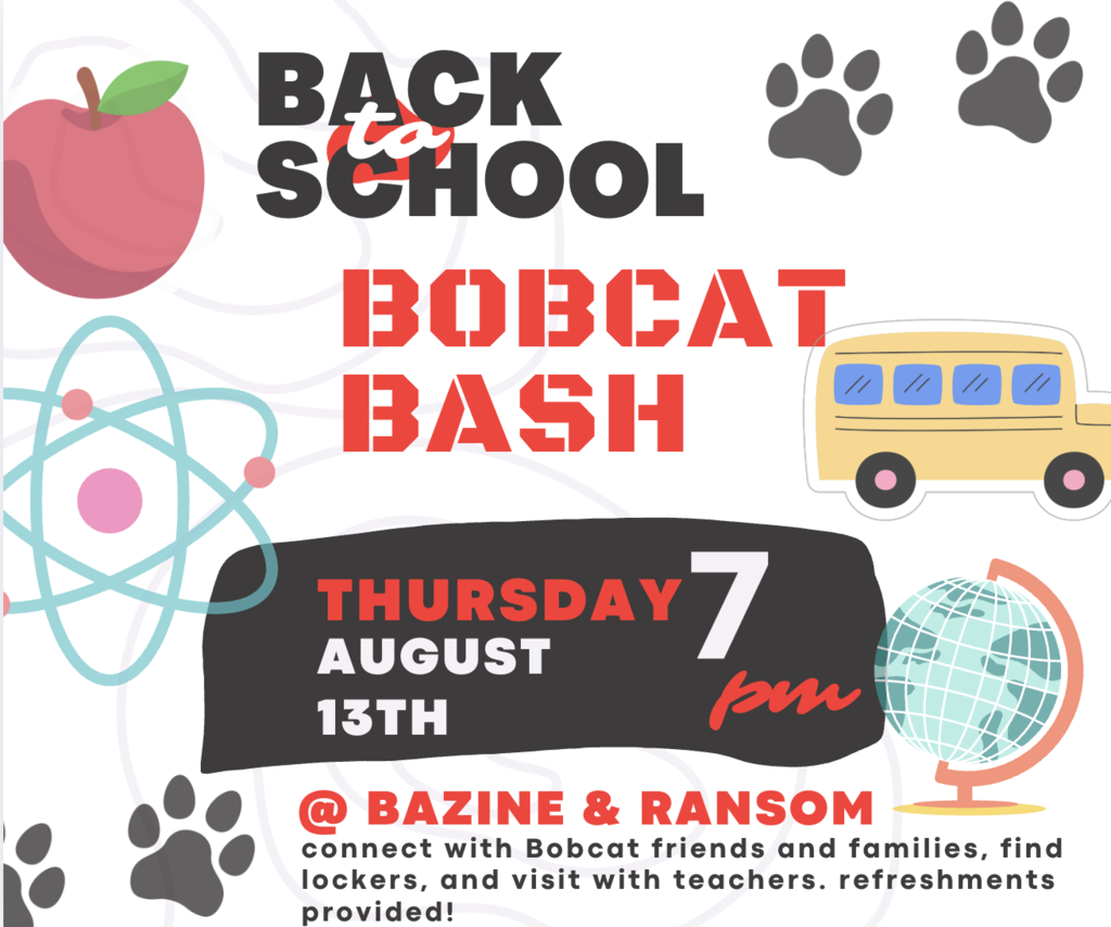 a white background showing information about the back to school event
