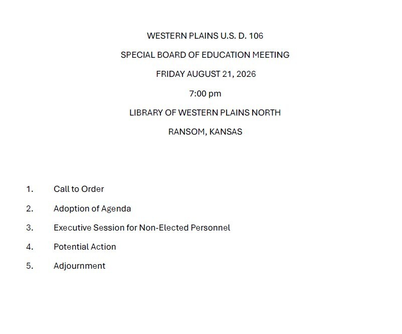 8-21-26 Special Meeting