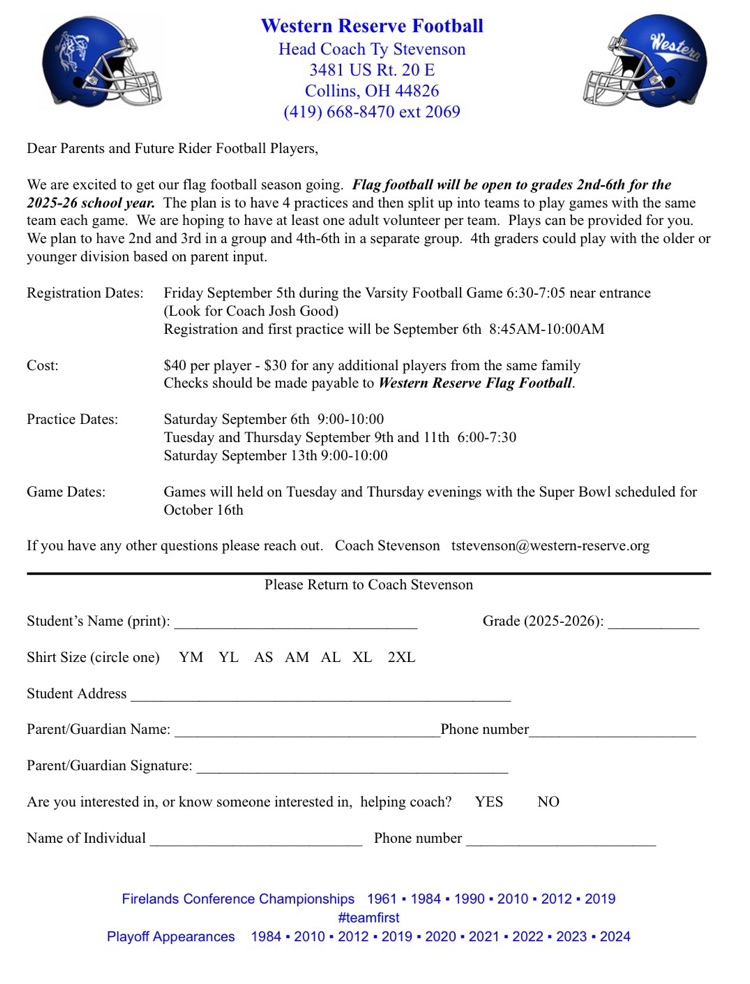 registration information