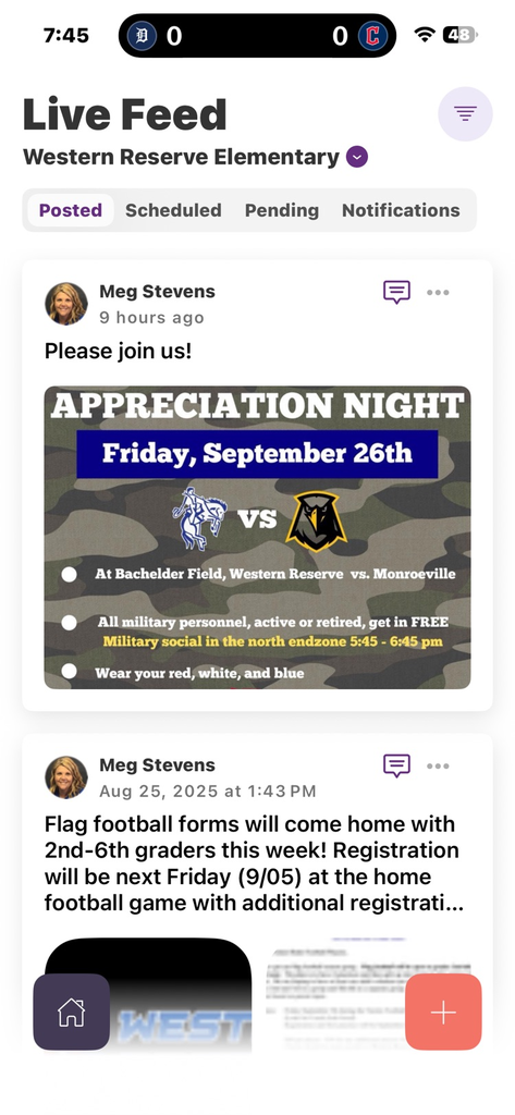 info for the next varsity football game
