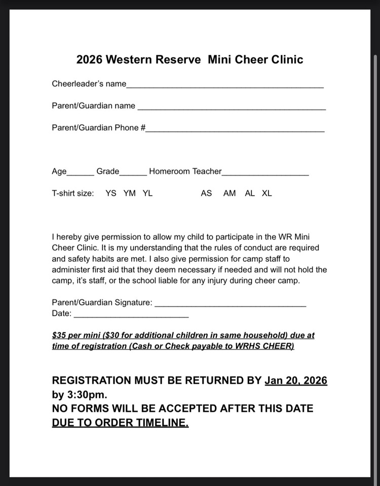 Cheer Clinic info