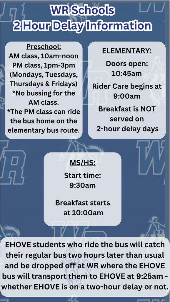 two hour delay information