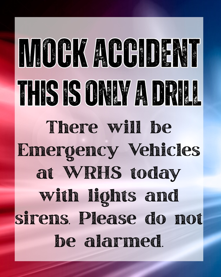 mock accident notice