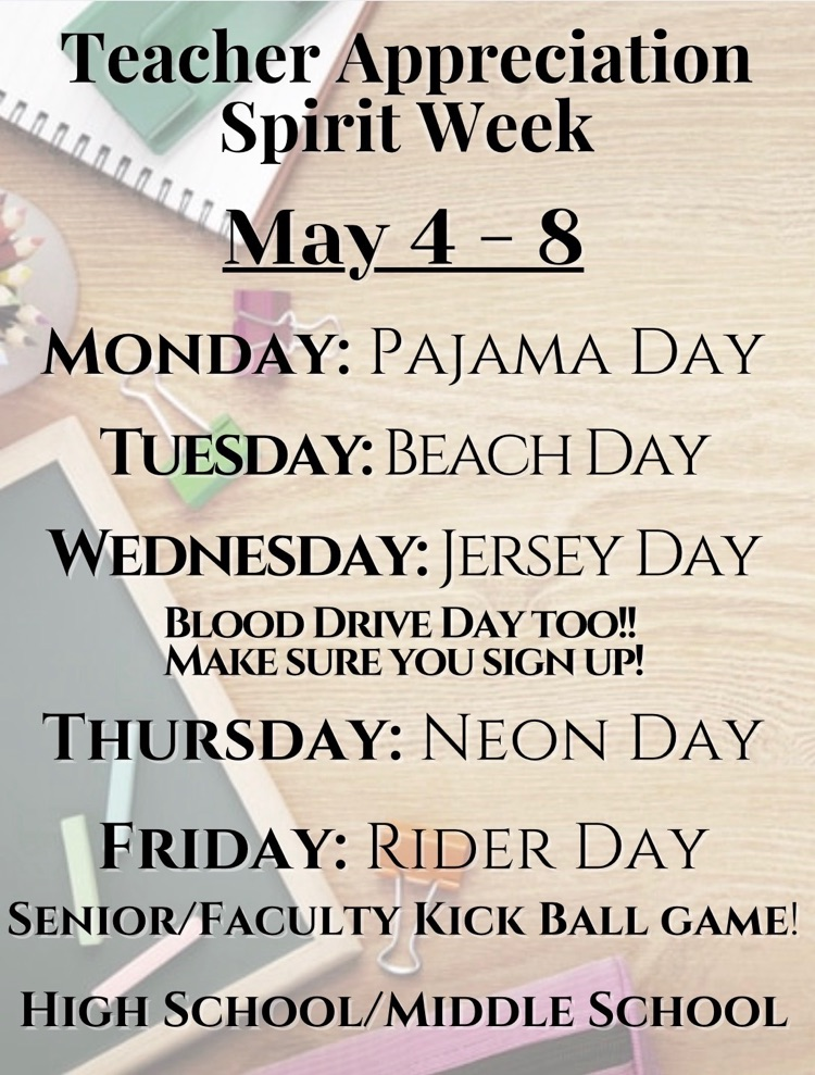 spirit week info