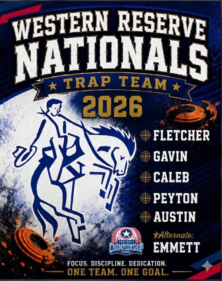 poster about the trap team qualifying for nationals