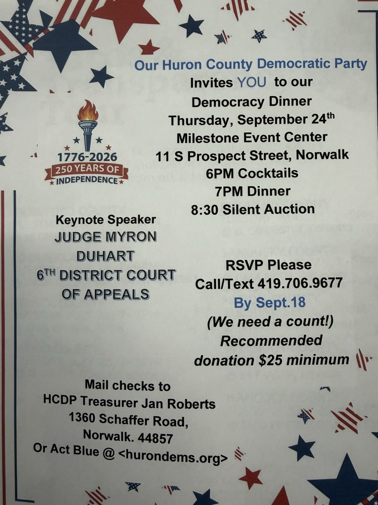 Democratic Party dinner information