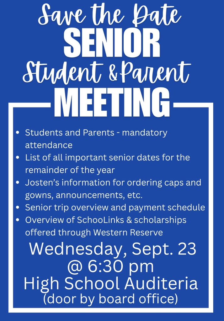 senior parent meeting info