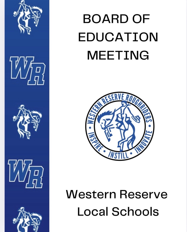 Board of Education meeting sign