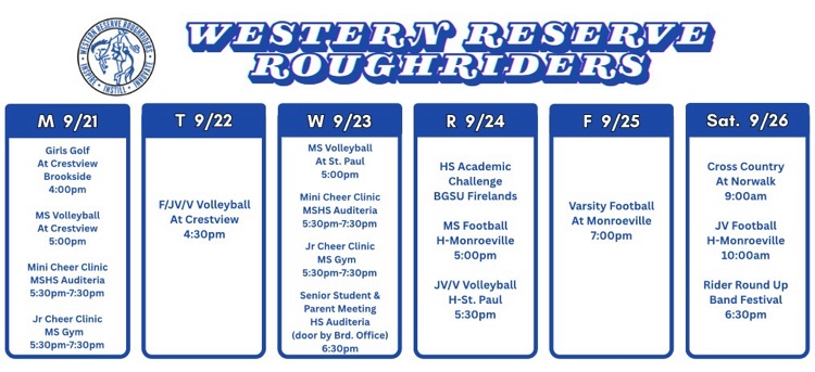 weekly events