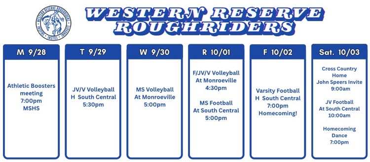 weekly schedule