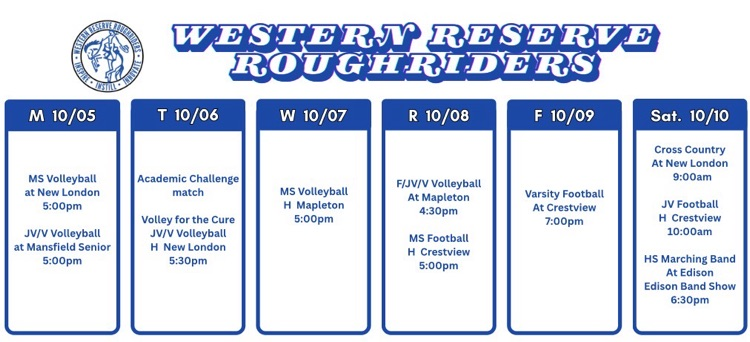 weekly schedule