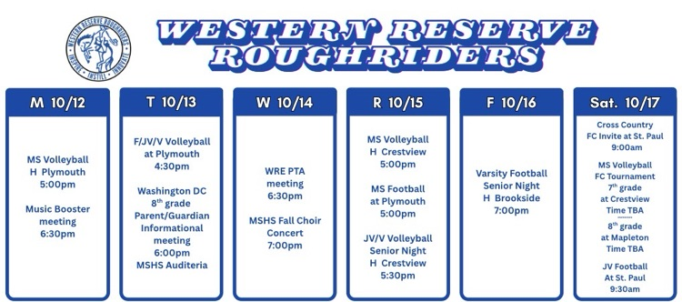 weekly schedule