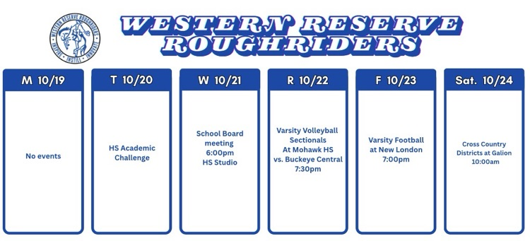 weekly events