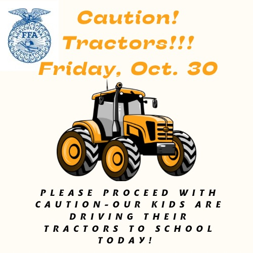 Drive your tractor to school day info