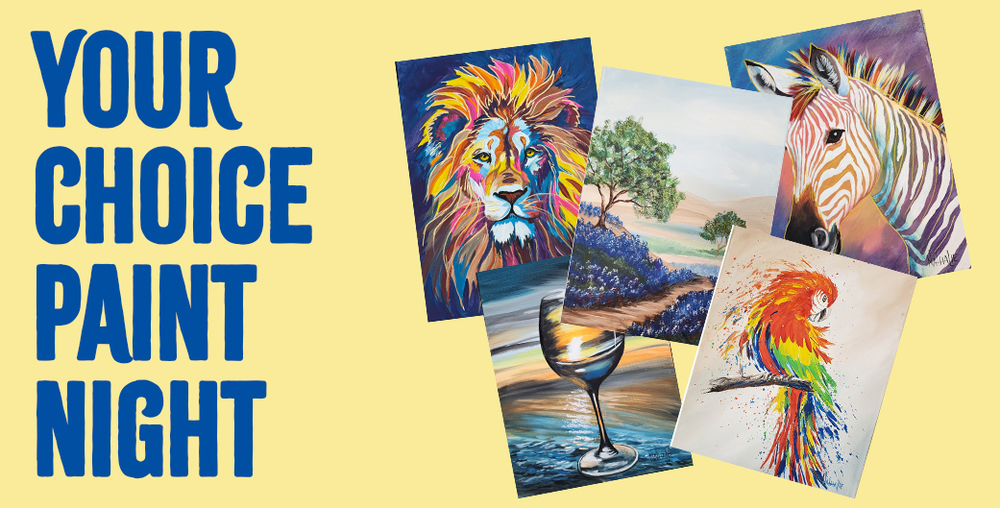 Your Choice Paint Night graphics with 5 various paintings
