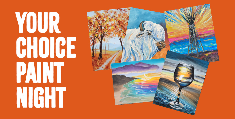 Your Choice Paint Night graphics with 5 various paintings