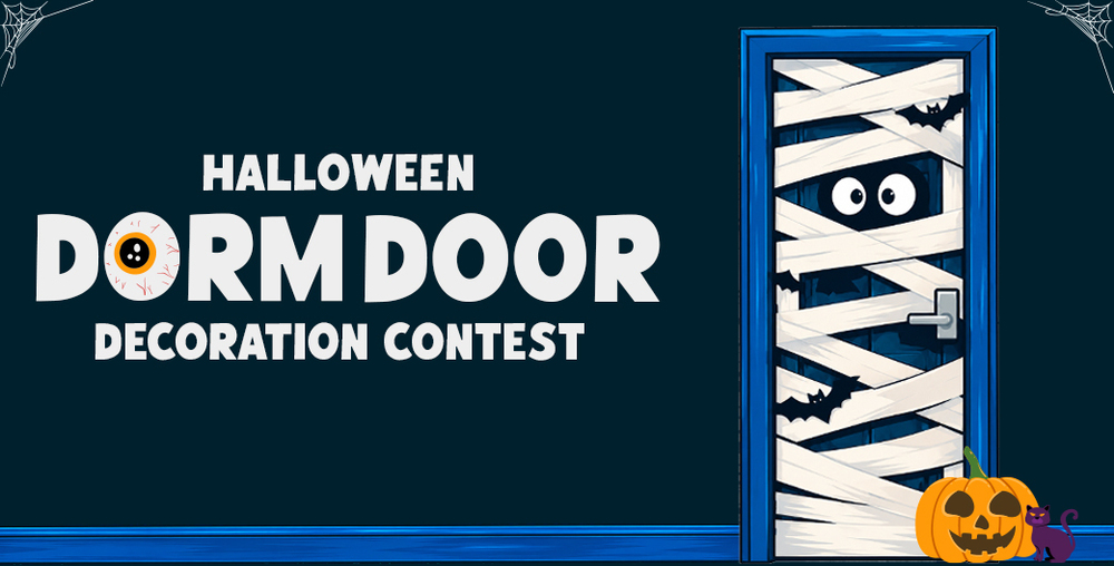 graphic for Halloween Dorm Door Contest