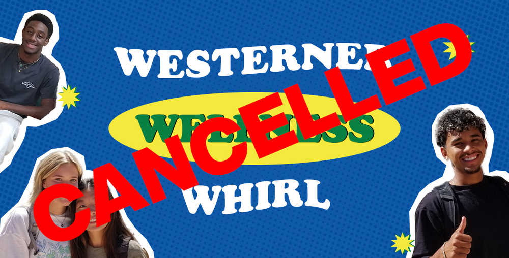 Graphic for Westerner Whirl with cancelled across