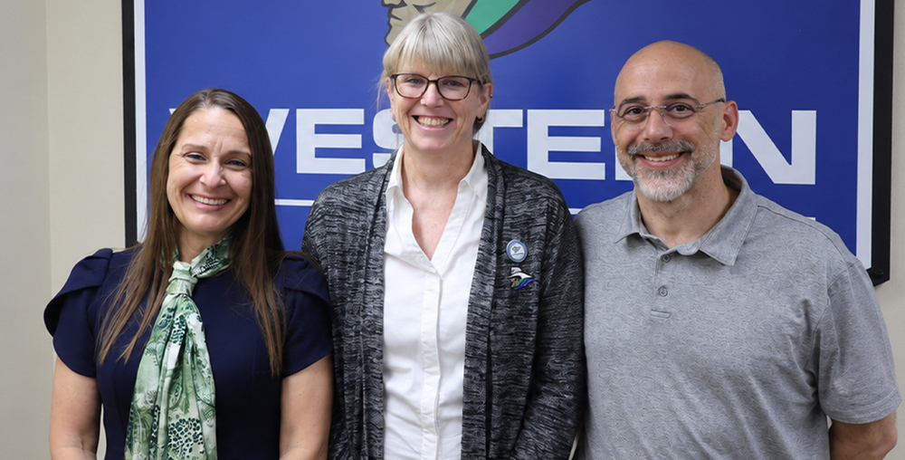 : Dr. Laurie Sharp, Stephanie Ducheneaux, and Dr. Don Sewell are working together to expand opportunities and remove barriers for students at Western Texas College.