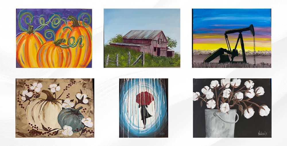 Various fall paintings