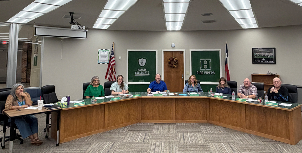 The Hamlin Collegiate ISD Board of Trustees.