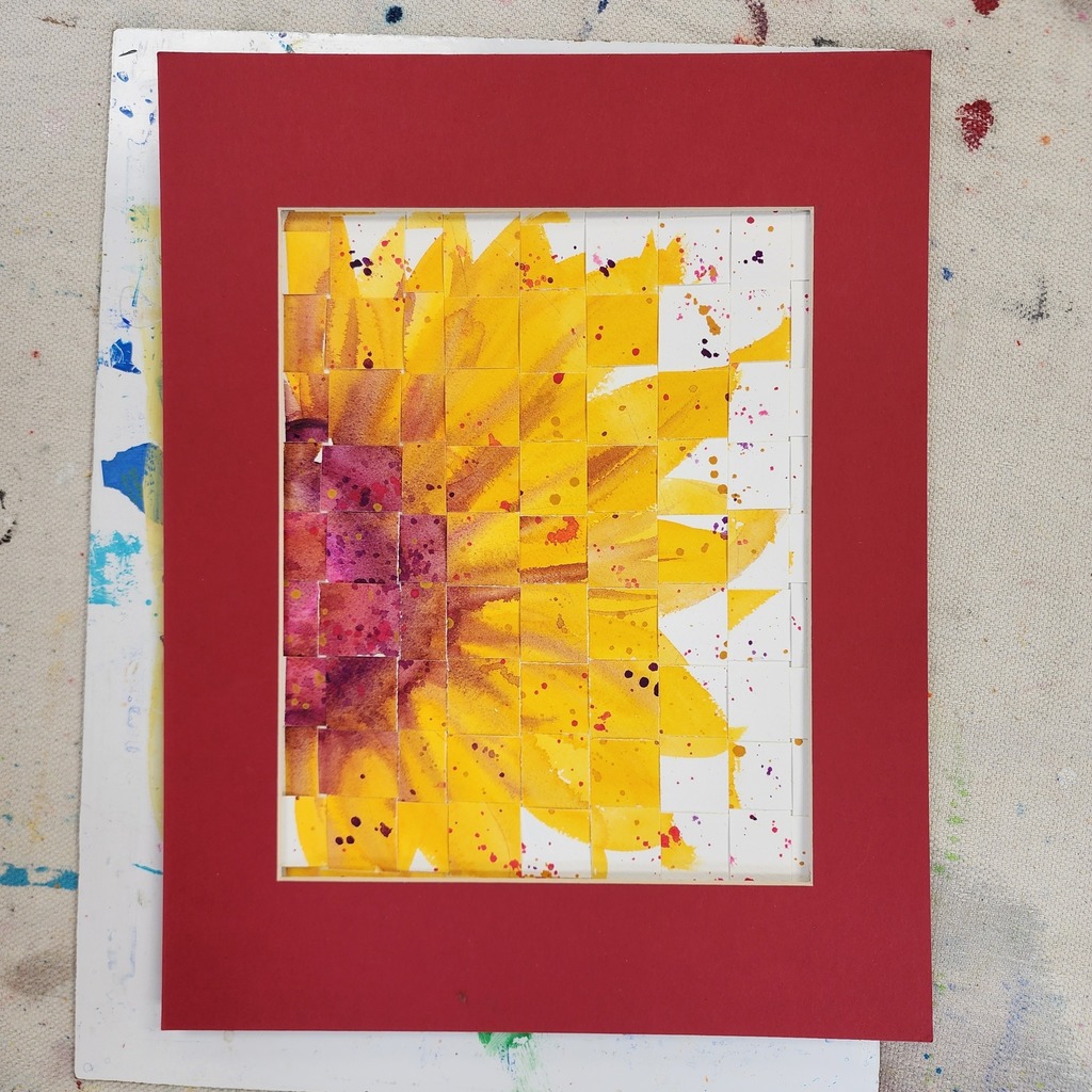 Watercolor Painting of a Sunflower by Renee