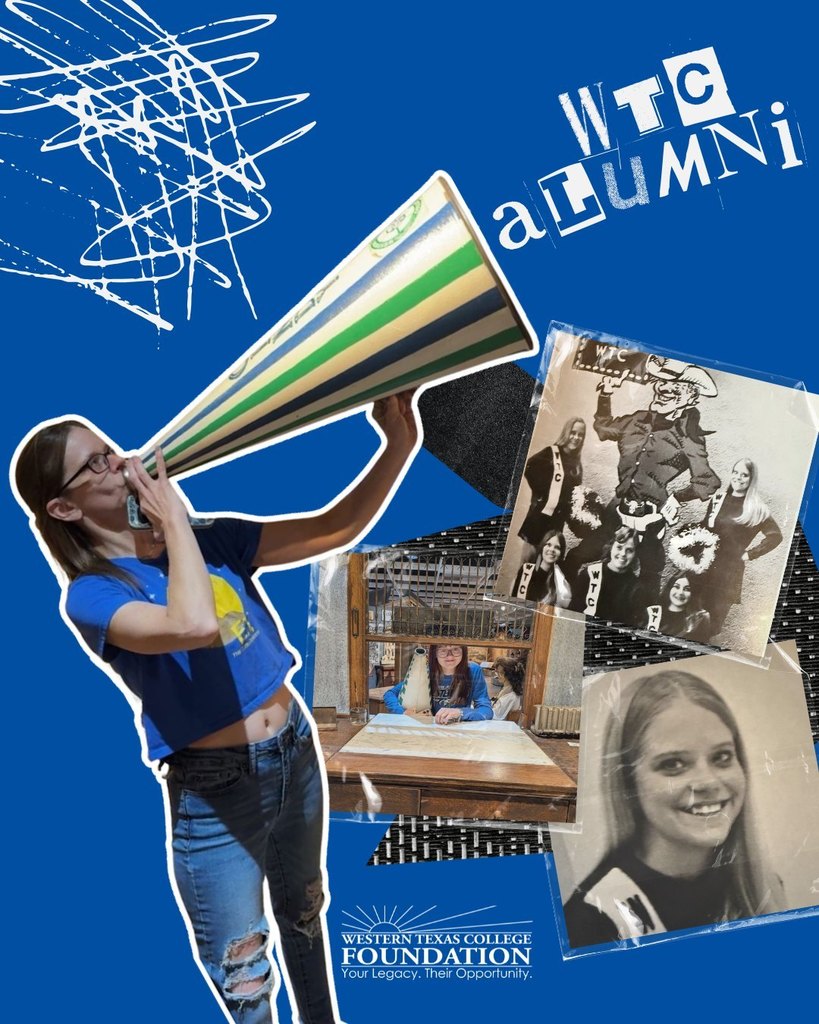 Kendall Brewster holding megaphone