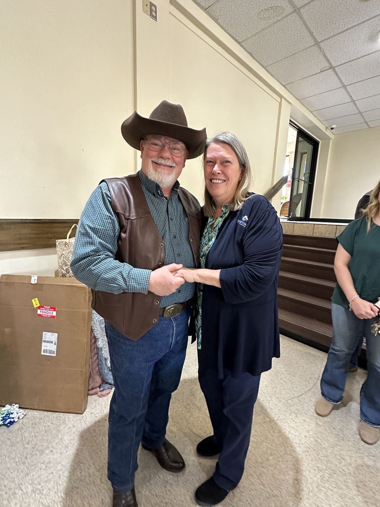 Dr. Beebe with Dr. Geron Scates.