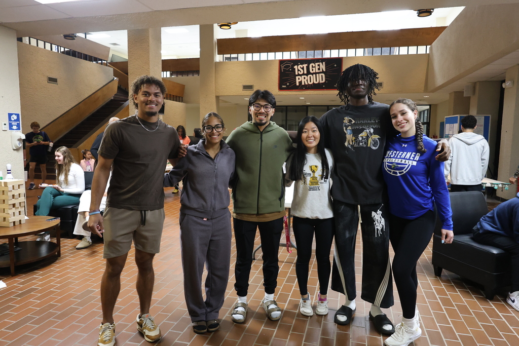 WTC Student Government Association pose for a photo during game night in the Student Center.