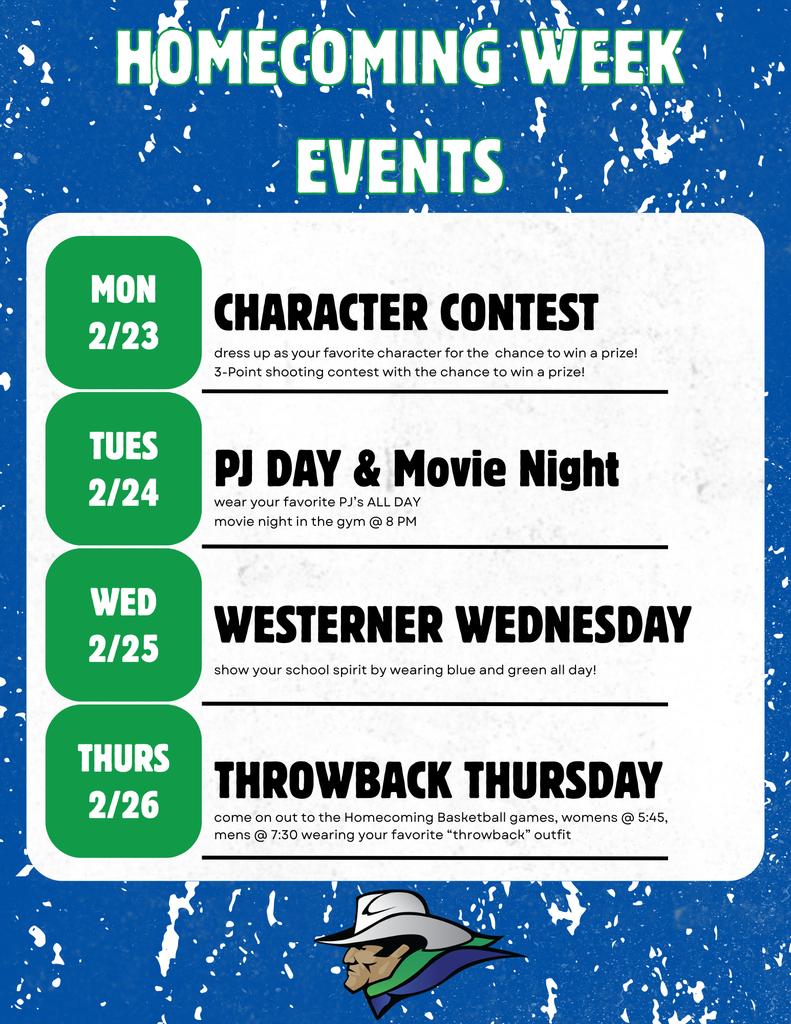 Homecoming Week Schedule