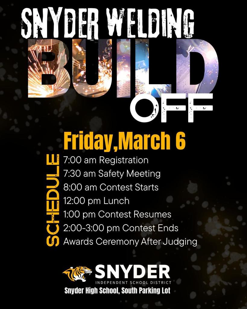 Snyder Welding Build Off March 6, 2026