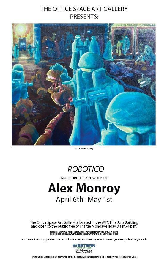 Alex Monroy Art Exhibit Poster