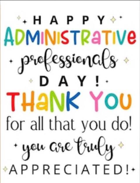 Graphic for Administrative Assistants Day