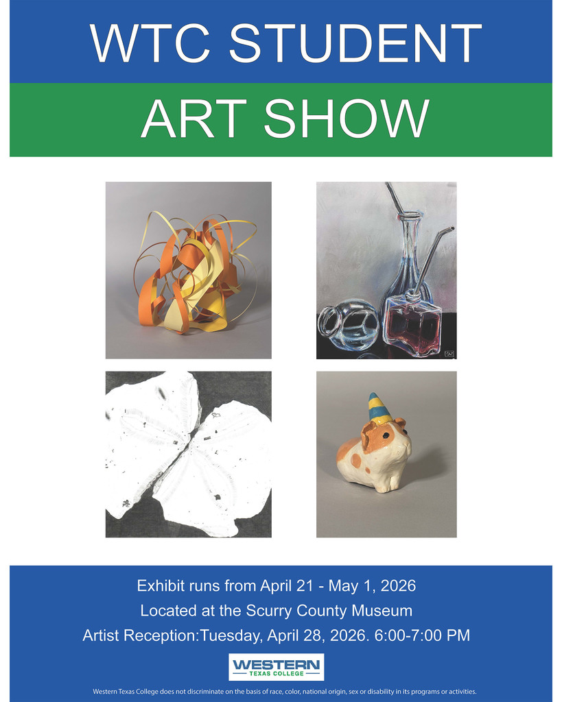Graphic with photos of art with details about the show and reception.