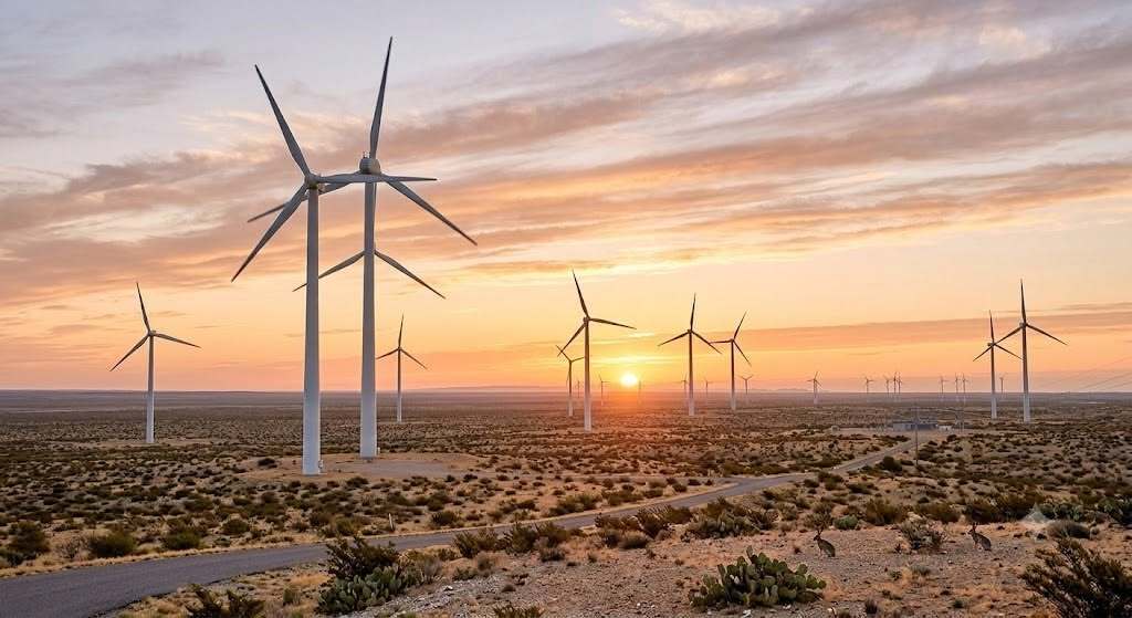 Windmills in west texas
