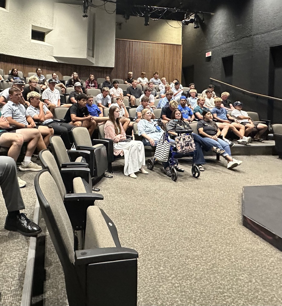 Attendees listen to an Emerging Issues in Digital Safety presentation in the WTC Fine Arts Theater.