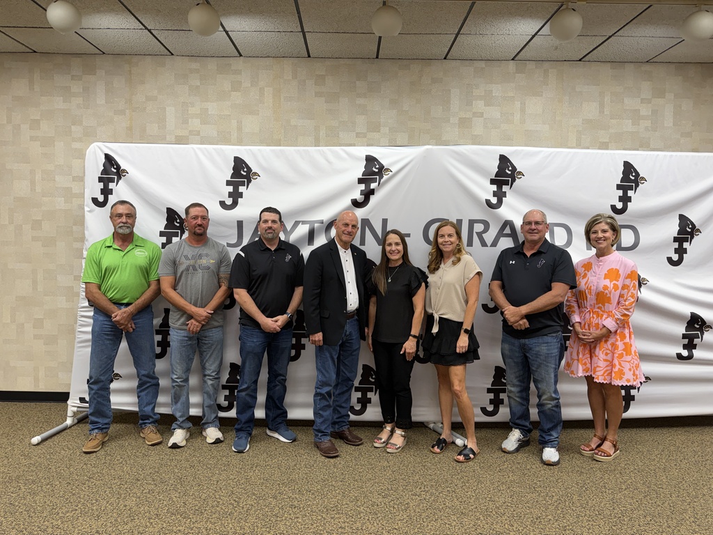 WTC President Dr. Laurie Sharp with the Jayton-Girard ISD Board of Trustees at the school board meeting on August 31, 2026.