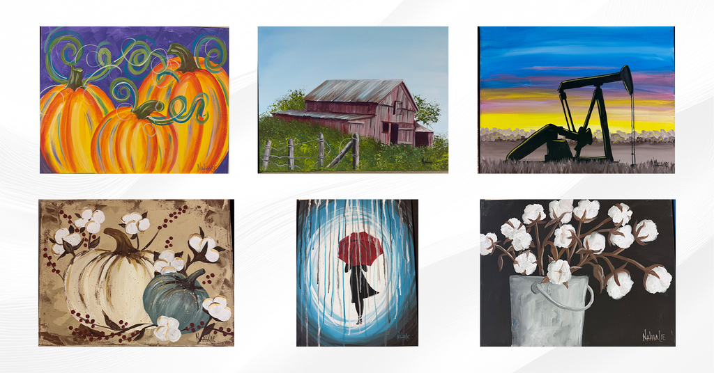 6 various paintings