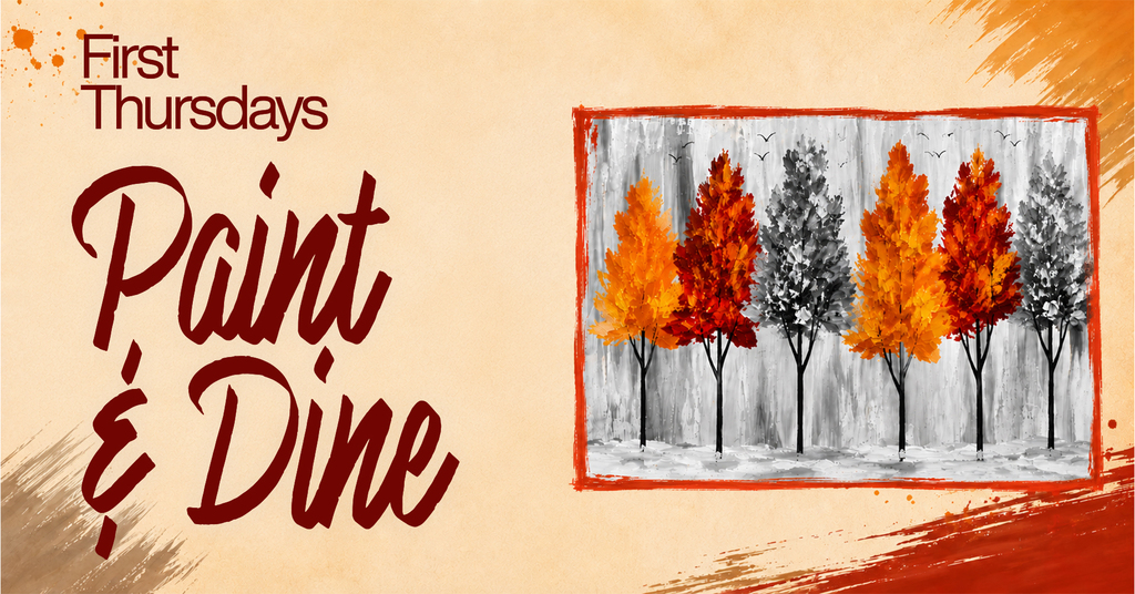 Painting of fall trees