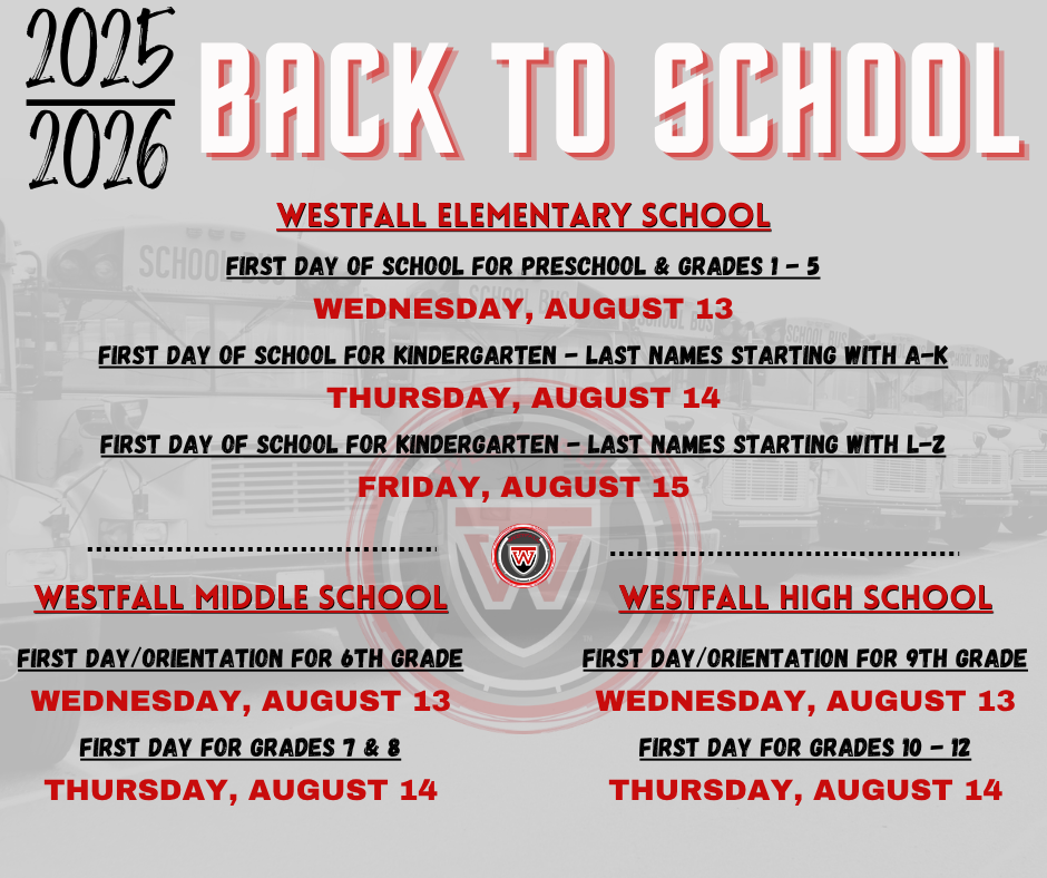 Back to School Dates
