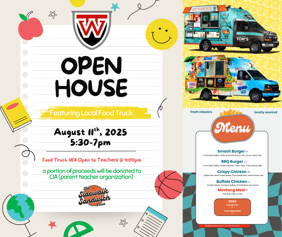 Open House with Food Trucks Advertisement