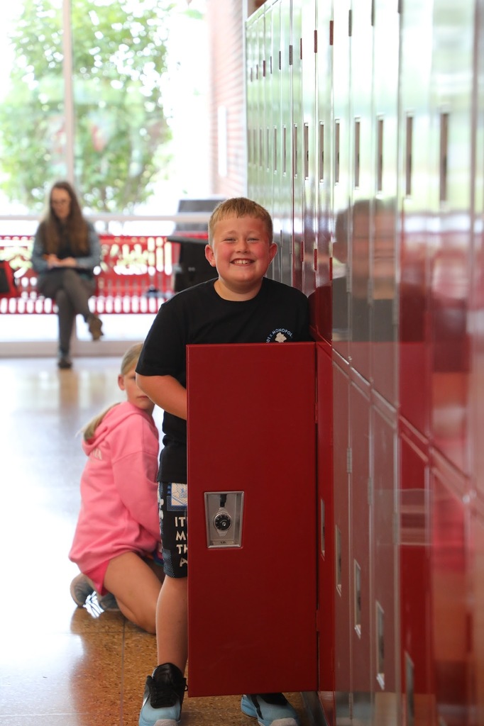 students during orientation